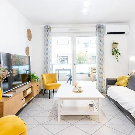Le Barcelone, Beau T2, Clim, Terrasse,centre Apartment Montpellier